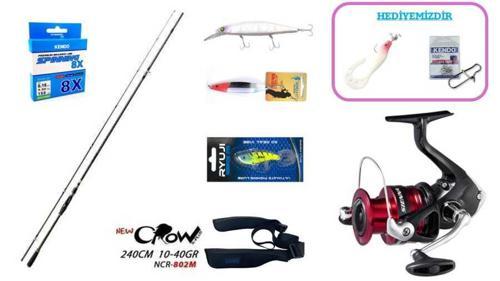 Fujin New Crow 240 cm 10–40 gr & Shimano Sienna 4000 FG Spin Seti