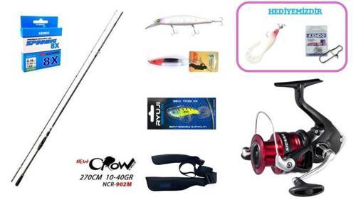 Fujin New Crow 270 cm 10–40 gr & Shimano Sienna 4000 FG Spin Seti