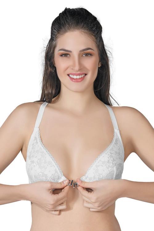 Ekru Mı Emay 187 B Önden Açılır Balenli Sporcu Sütyen