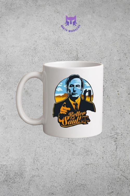 Better Call Saul Temalı Çift Taraflı Baskılı Kupa Bardak
