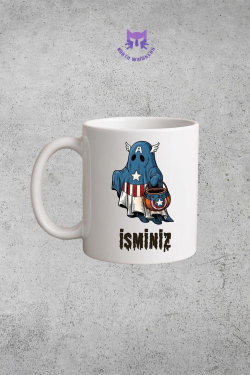 Captain America Halloween Edition Kişiselleştirilebilir Kupa Bardak