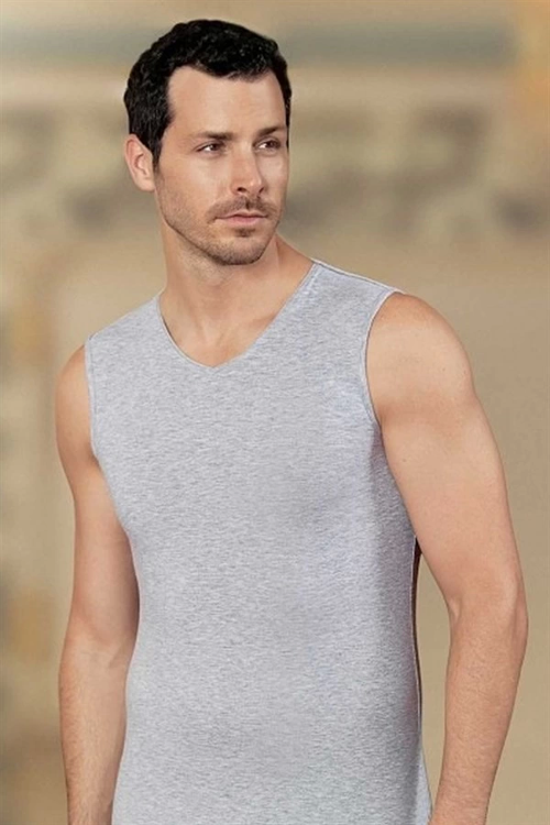 Şahinler Erkek Sıfır Kol V Yaka Likra Atlet E079