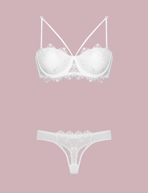 4591 Destekli Dantelli Sütyen Takım