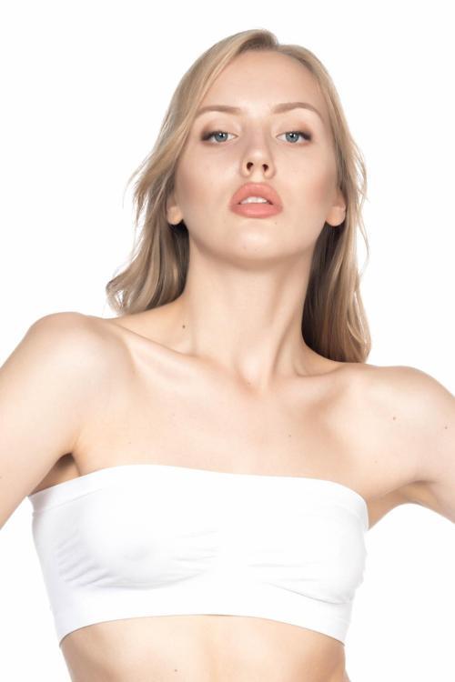 Beyaz Mı Emay 4002 Soft Straplez Büstiyer