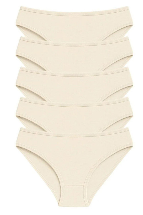 Pamuklu Basic Kadın Bikini Külot 5'li Paket