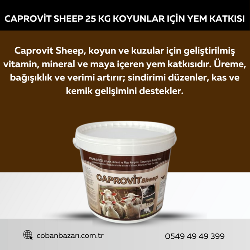 Caprovit Sheep 25 Kg Koyunlar Için Yem Katkısı