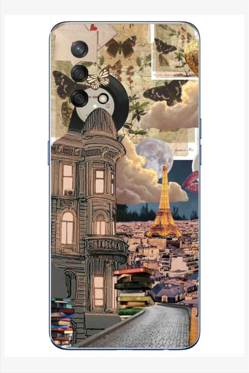 Oppo A74 Kamera Korumalı Baskılı Desenli Özel Seri Kılıf Kapak