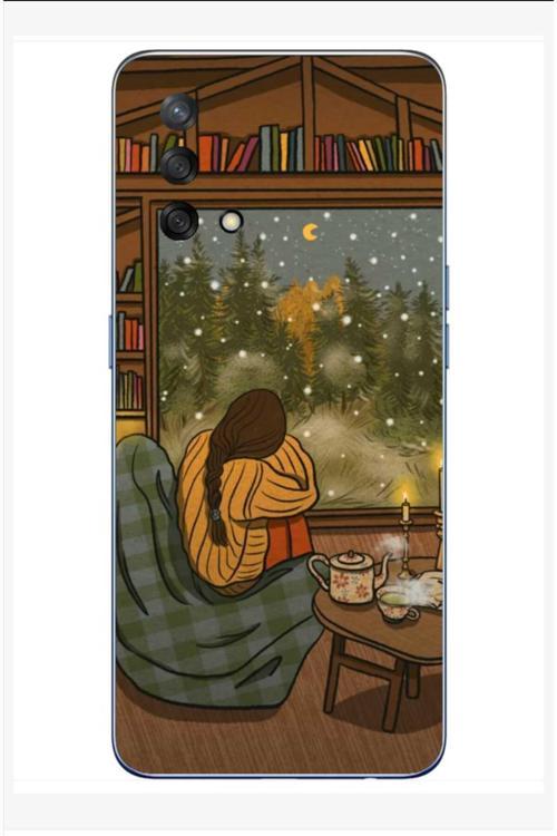 Oppo A74 Kamera Korumalı Baskılı Desenli Özel Seri Kılıf Kapak