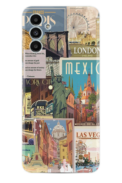 Samsung Galaxy A13 Kılıf Hd Desenli Baskılı Happy Seri Xt-Sma13 Stk-28.Jpg