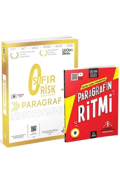 Arı Yayınları Ösym Soru Tipleriyle Paragraf'In Ritmi ve Üçdörtbeş Yayınları Paragraf Sıfır Risk