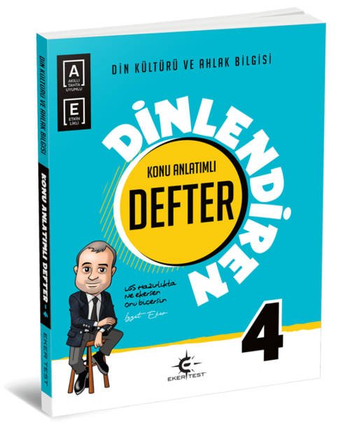 Eker Test Yayınları 4.Sınıf Din Kültürü Ve Ahlak Bilgisi Konu Anlatımlı Dinlendiren Defter