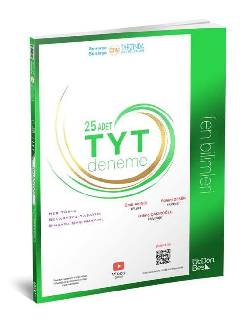 345 Yayınları Tyt Fen Bilimleri 25'li Deneme