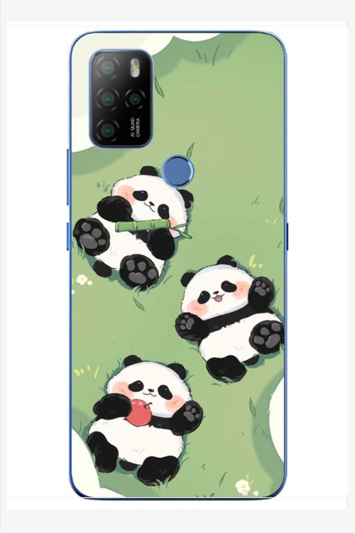 X300 Kamera Korumalı Baskılı Desenli Mutlu Pandalar Stkx27