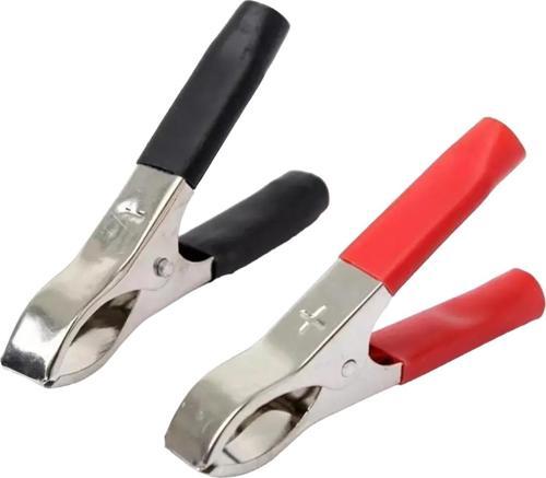 KÜÇÜK 50 MM SİYAH-KIRMIZI KROKODİL AKÜ MAŞASI