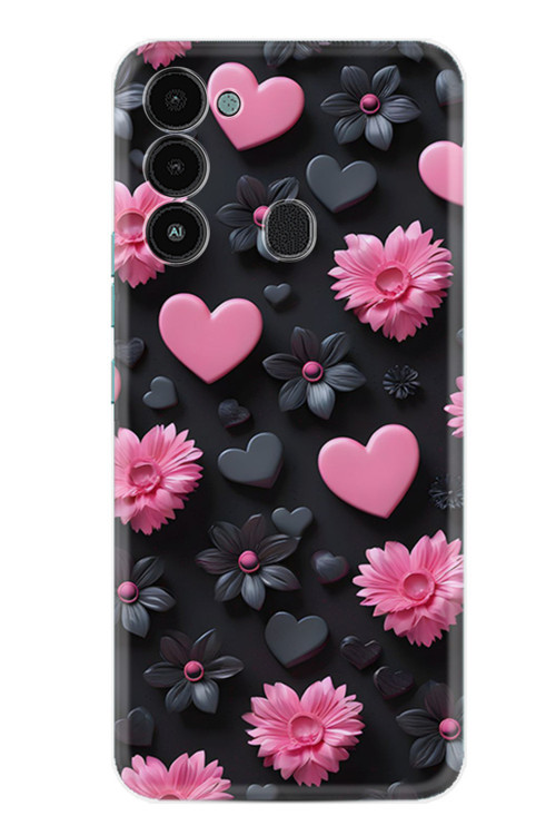 Spark 8C Kılıf Hd Baskılı Desenli Happy Seri Xt-8C Stk-100.Jpg
