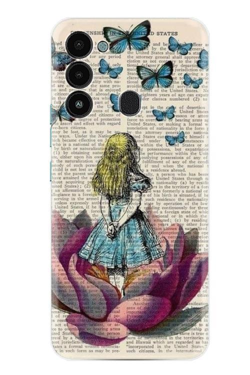 Spark 8C Kılıf Hd Baskılı Desenli Happy Seri Xt-8C Stk-508.Jpg