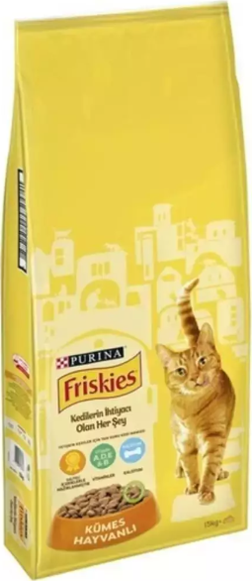 Kümes Hayvanlı Yetişkin Kedi Maması 15 Kg