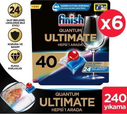 Quantum Ultimate 40 x 6 Kapsül Bulaşık Makinesi Deterjanı Tableti