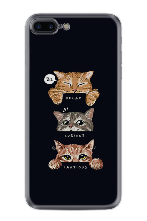 Apple Iphone 7-8 Plus Kılıf Kapak Happy Seri Silikon Ip-7Plus Stk-97-Ip7Plus