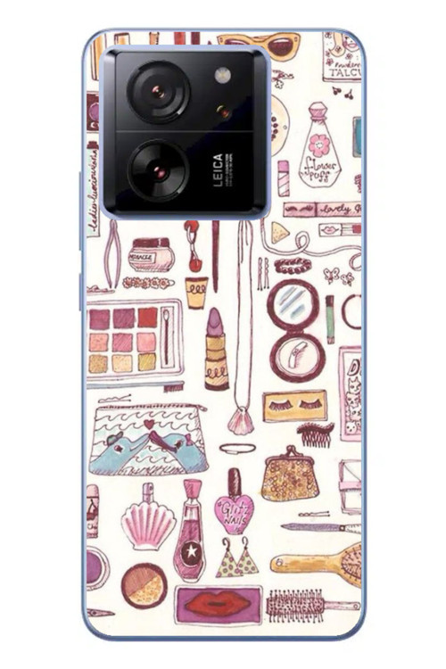 Xiaomi Mi 13T Kamera Korumalı Baskılı Desenli Özel Seri Kılıf Kapak Seri Xtg-H12