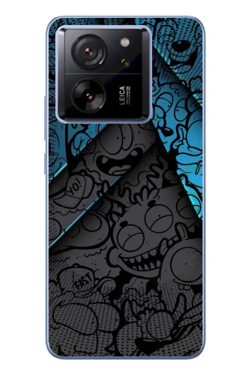 Xiaomi Mi 13T Kamera Korumalı Baskılı Desenli Özel Seri Kılıf Kapak Seri Xtg-H14