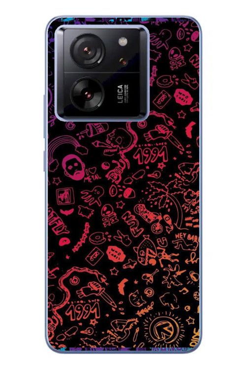 Xiaomi Mi 13T Pro 4G Kamera Korumalı Baskılı Desenli Özel Seri Kılıf Kapak Seri Xtg-H34