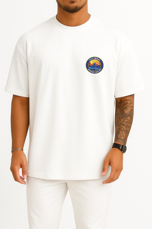 Oversize Tcg İmbat P335 Cep Tasarımlı Unisex T-Shirt