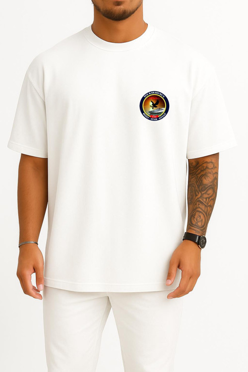 Oversize Tcg Karaburun P1201 Cep Tasarımlı Unisex T-Shirt