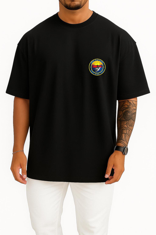 Oversize Tcg Kalkan P331 Cep Tasarımlı Unisex T-Shirt