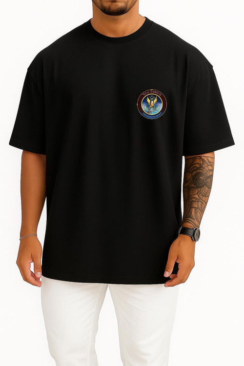 Oversize Tcg Tarsus P1204 Cep Tasarımlı Unisex T-Shirt