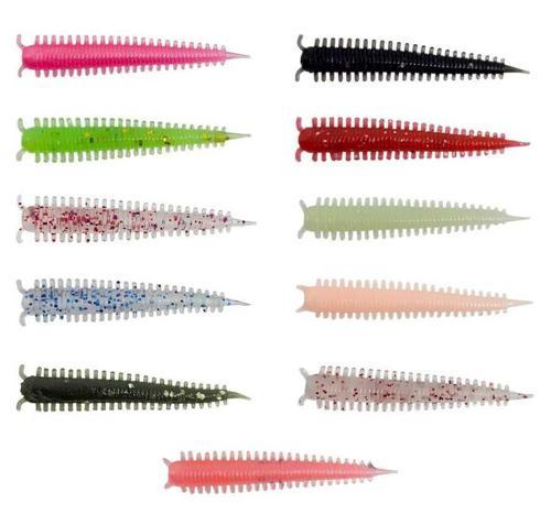 Zombie Worm Lrf Silikonu 4cm 8 Adet Light Pink