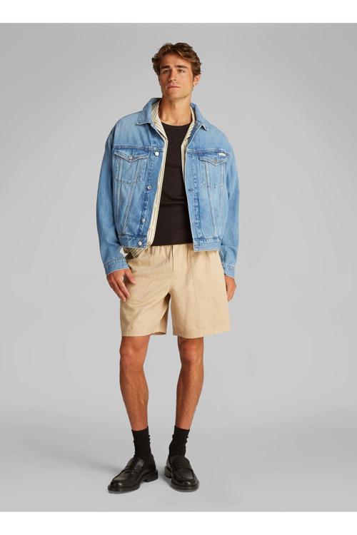 Jeans Erkek Denim Ceket J30J3275871A4 Relaxed Denım Jacket