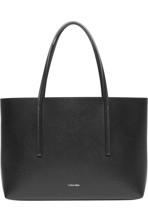 Foil Logo Small Tote Siyah Kadın Çanta