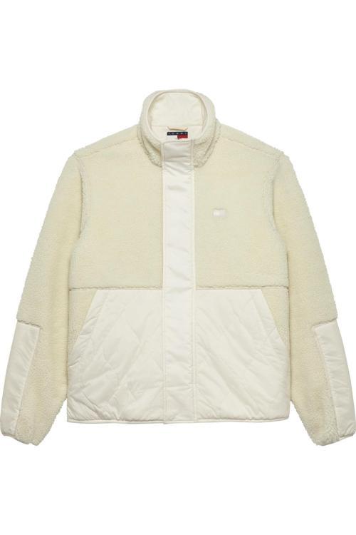 Tjm Essentl Mix Teddy Kumaş Erkek Beyaz Ceket