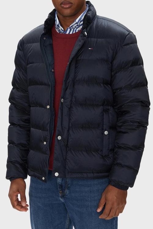 Regular Fit Dik Yaka Kapitoneli Logolu Mont Erkek Mont Dm0Dm21937 C1G