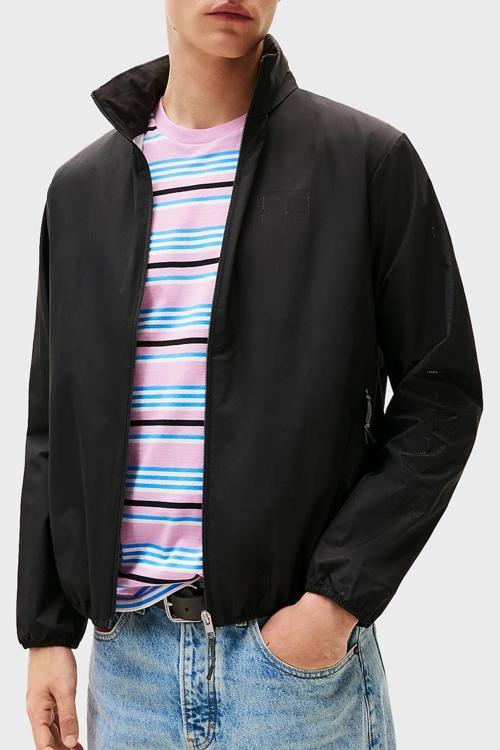 Slim Fit Gizli Kapüşonlu Suya Dayanıklı Ceket Erkek Ceket Dm0Dm21680 Bds