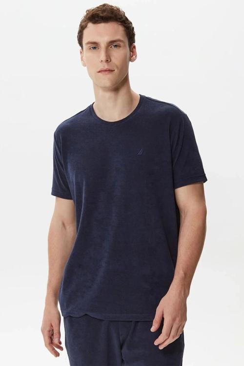 Nautıca Erkek Mavi Kısa Kollu Tişört