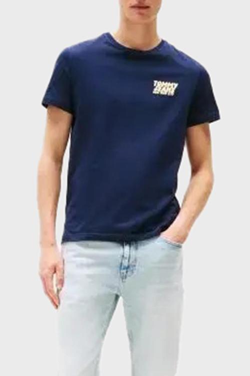 % 100 Pamuk Slim Fit Bisiklet Yaka Logolu T Shirt Erkek T Shirt Dm0Dm21863 C1G