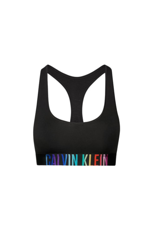 Kadın Marka Logolu Spor Sütyeni - Elastik Bantlı Rahat Ve Nefes Alabilen Günlük Kullanım - Siyah