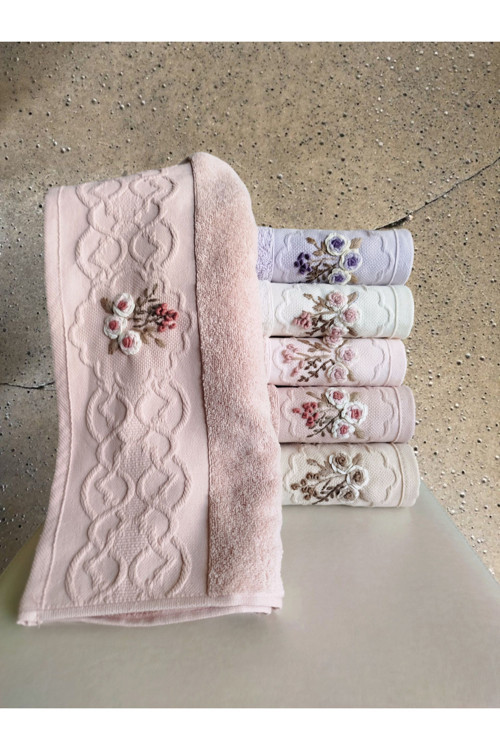 Ellite El İşi 3D Nakışlı 6 Adet 30X50 Cm Mutfak Havlusu %100 Pamuk