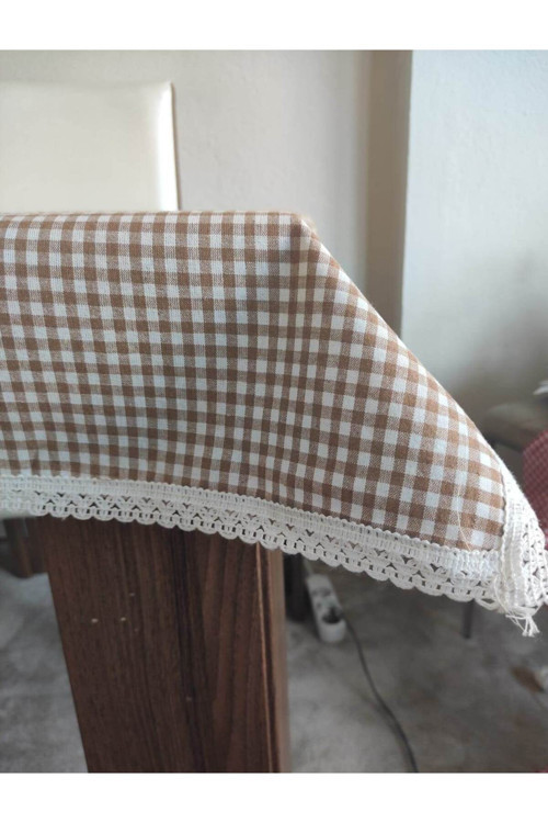 Güpürlü Masa Örtüsü 170 Cmx170 Cm Ve 12 Adet Peçete Takımı