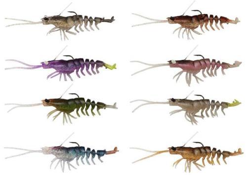 3D Shrimp Weedless 9 Cm 7 Gr Balık Plum Chartreuse