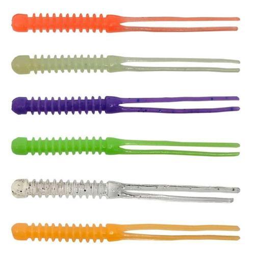 Killer Worm Lrf Silikonu 5,5cm 12 Adet Green Glow