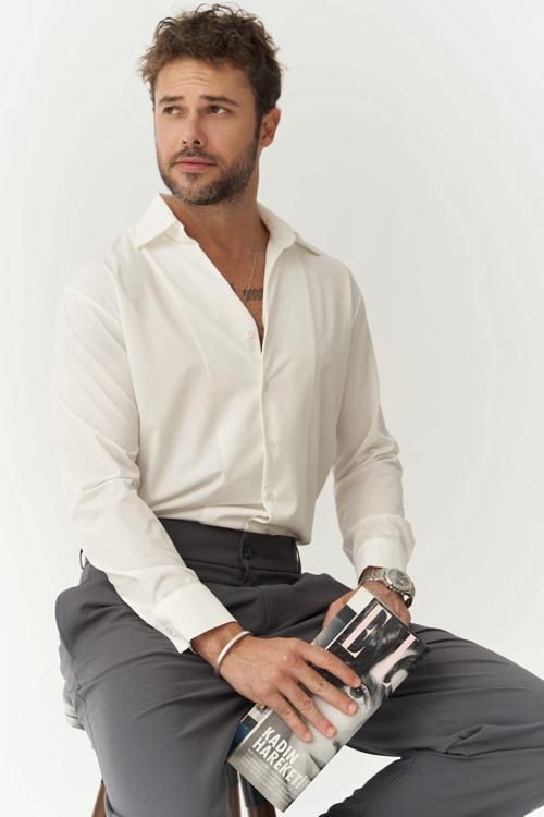 Conroy Beyaz Erkek Gömlek