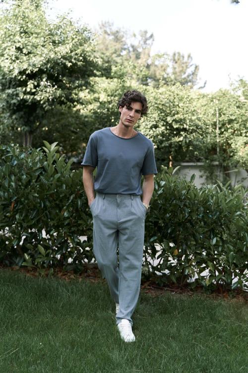 Glenn Erkek Gri Pantolon