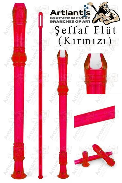 Şeffaf Flüt Blok 1 Adet Renkli Blok Fülüt Şeffaf Abs Plastik 3 Parça Kaliteli Net ve Yüksek Ses Kalitesi Fülüt