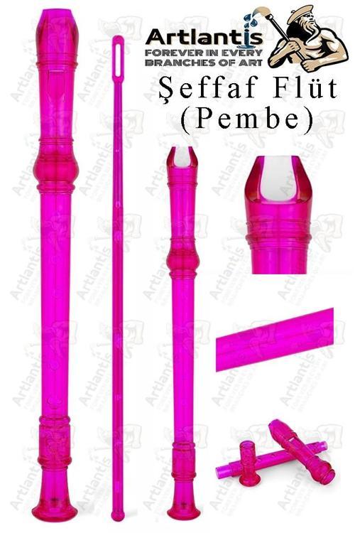 Şeffaf Flüt Blok 1 Adet Renkli Blok Fülüt Şeffaf Abs Plastik 3 Parça Kaliteli Net ve Yüksek Ses Kalitesi Fülüt