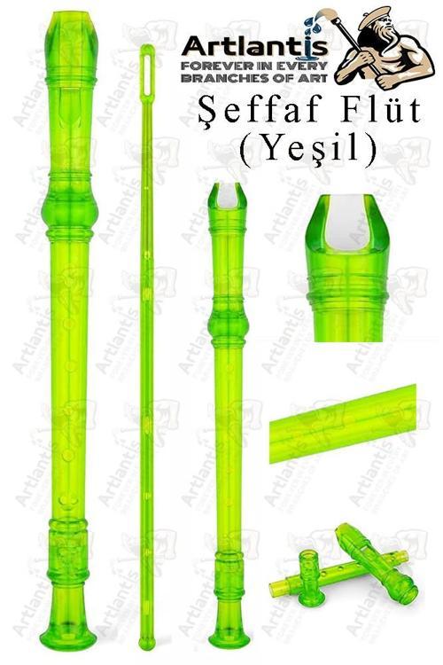 Şeffaf Flüt Blok 1 Adet Renkli Blok Fülüt Şeffaf Abs Plastik 3 Parça Kaliteli Net ve Yüksek Ses Kalitesi Fülüt