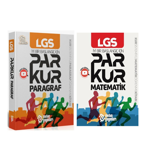 Metin Yayınları 8. Sınıf LGS Parkur Matematik ve Paragraf Soru Bankası Seti 2 Kitap