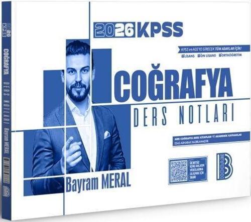 2026 KPSS Coğrafya Ders Notları Benim Hocam